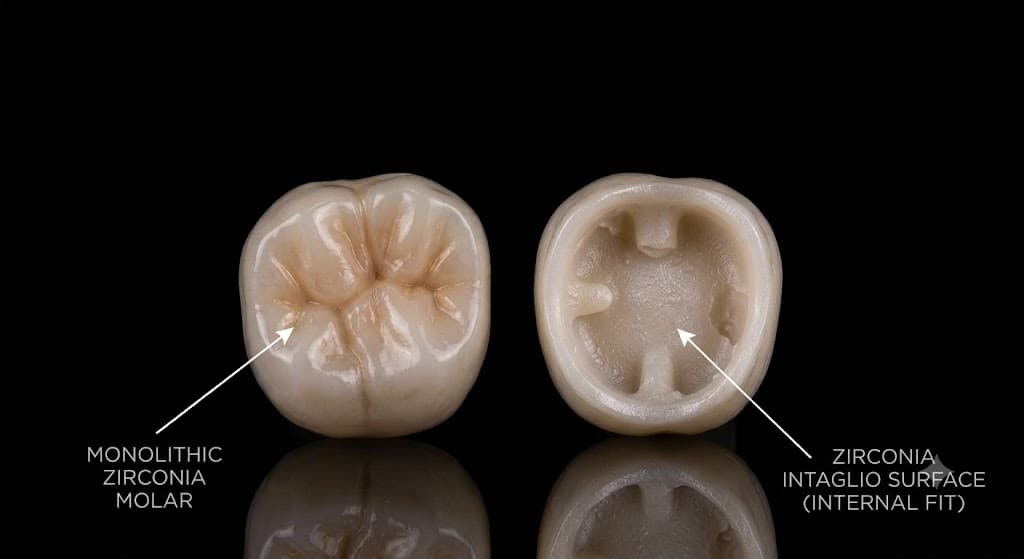 Zirconia crown
