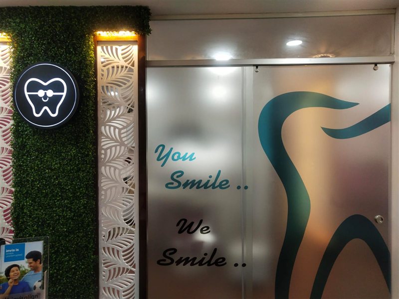 Inside the clinic entrance